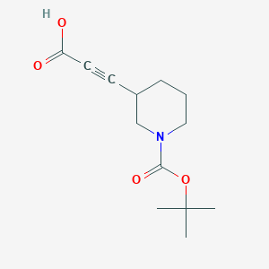 3-{1-[(Tert-butoxy)carbonyl]piperidin-3-yl}prop-2-ynoic acid