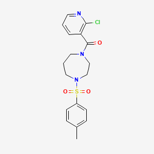 B2989213 1-(2-Chloropyridine-3-carbonyl)-4-(4-methylbenzenesulfonyl)-1,4-diazepane CAS No. 1111612-22-6