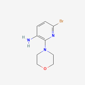 molecular formula C9H12BrN3O B2989236 6-Bromo-2-morpholin-4-ylpyridin-3-amine CAS No. 220499-47-8