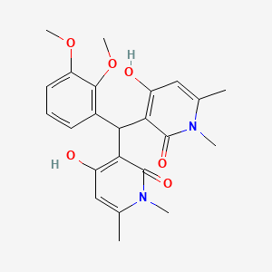3,3'-((2,3-dimethoxyphenyl)methylene)bis(4-hydroxy-1,6-dimethylpyridin-2(1H)-one)