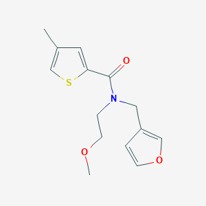 N-(furan-3-ylmethyl)-N-(2-methoxyethyl)-4-methylthiophene-2-carboxamide