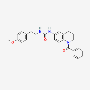 1-(1-Benzoyl-1,2,3,4-tetrahydroquinolin-6-yl)-3-(4-methoxyphenethyl)urea