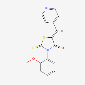 (Z)-3-(2-methoxyphenyl)-5-(pyridin-4-ylmethylene)-2-thioxothiazolidin-4-one