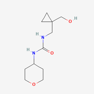 1-((1-(hydroxymethyl)cyclopropyl)methyl)-3-(tetrahydro-2H-pyran-4-yl)urea