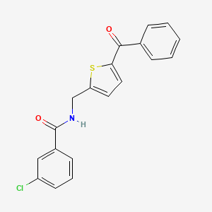 N-[(5-benzoylthiophen-2-yl)methyl]-3-chlorobenzamide