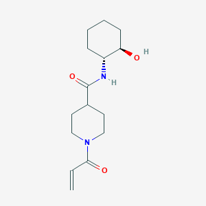 N-[(1R,2R)-2-Hydroxycyclohexyl]-1-prop-2-enoylpiperidine-4-carboxamide