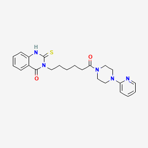 3-[6-oxo-6-(4-pyridin-2-ylpiperazin-1-yl)hexyl]-2-sulfanylidene-1H-quinazolin-4-one