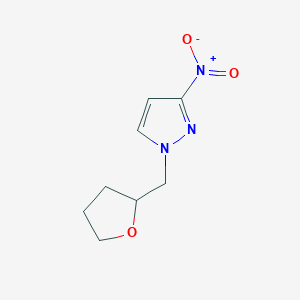 3-Nitro-1-(oxolan-2-ylmethyl)-1H-pyrazole