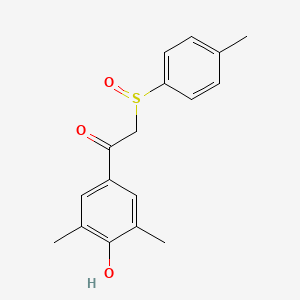 1-(4-Hydroxy-3,5-dimethylphenyl)-2-[(4-methylphenyl)sulfinyl]-1-ethanone
