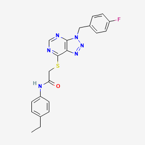 N-(4-ethylphenyl)-2-((3-(4-fluorobenzyl)-3H-[1,2,3]triazolo[4,5-d]pyrimidin-7-yl)thio)acetamide