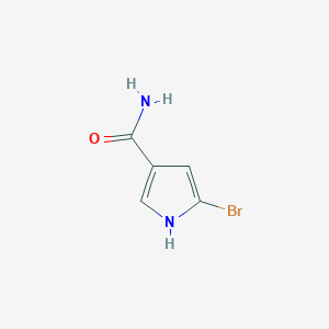 molecular formula C5H5BrN2O B2989441 5-Bromo-1H-pyrrole-3-carboxamide CAS No. 1927879-23-9