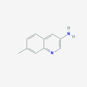 molecular formula C10H10N2 B2989461 7-Methylquinolin-3-amine CAS No. 1297654-73-9