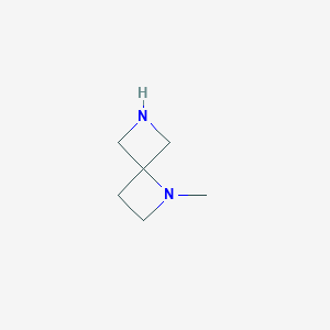 molecular formula C6H12N2 B2989478 1-Methyl-1,6-diazaspiro[3.3]heptane CAS No. 1454909-03-5