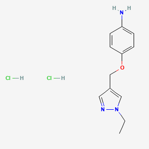 4-[(1-Ethyl-1H-pyrazol-4-yl)methoxy]aniline dihydrochloride