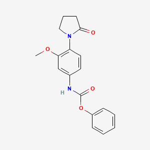Phenyl (3-methoxy-4-(2-oxopyrrolidin-1-yl)phenyl)carbamate