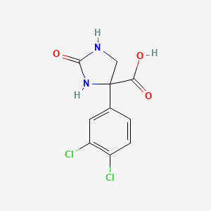 B2989536 4-(3,4-Dichlorophenyl)-2-oxoimidazolidine-4-carboxylic acid CAS No. 2248274-83-9