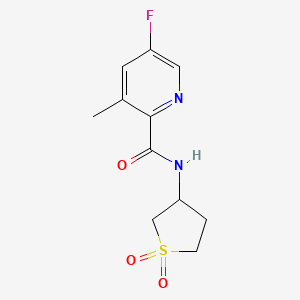 N-(1,1-Dioxothiolan-3-yl)-5-fluoro-3-methylpyridine-2-carboxamide