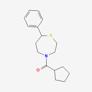 Cyclopentyl(7-phenyl-1,4-thiazepan-4-yl)methanone