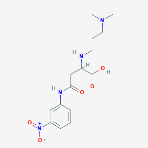 2-[3-(Dimethylamino)propylamino]-4-(3-nitroanilino)-4-oxobutanoic acid