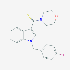 molecular formula C20H19FN2OS B298962 [1-(4-fluorobenzyl)-1H-indol-3-yl](morpholin-4-yl)methanethione 