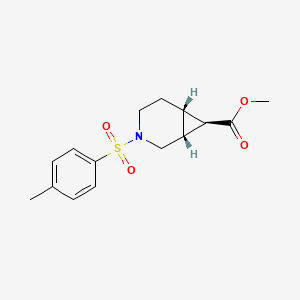 molecular formula C15H19NO4S B2989625 Racemic-(1R,6S,7R)-Methyl 3-Tosyl-3-Azabicyclo[4.1.0]Heptane-7-Carboxylate CAS No. 1514892-49-9