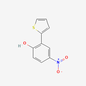 molecular formula C10H7NO3S B2989642 4-Nitro-2-(thiophen-2-yl)phenol CAS No. 373380-63-3