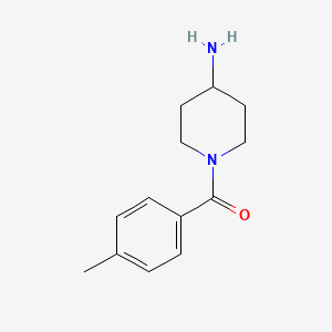 molecular formula C13H18N2O B2989672 1-(4-Methylbenzoyl)-4-piperidinamine CAS No. 1158307-50-6; 926259-94-1