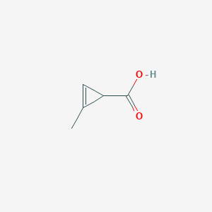 molecular formula C5H6O2 B2989736 2-methylcycloprop-2-ene-1-carboxylic acid CAS No. 39492-17-6