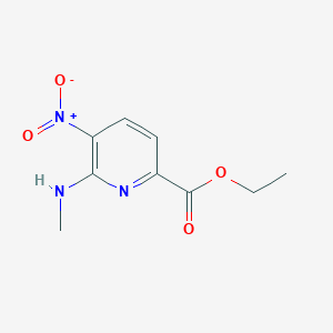 molecular formula C9H11N3O4 B2989860 Ethyl 6-(methylamino)-5-nitropyridine-2-carboxylate CAS No. 2248338-07-8