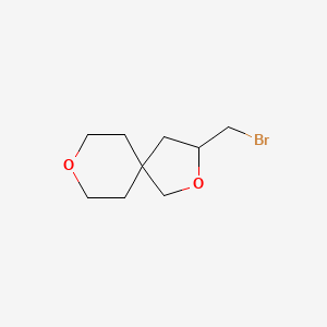 molecular formula C9H15BrO2 B2989884 3-(Bromomethyl)-2,8-dioxaspiro[4.5]decane CAS No. 2060062-95-3