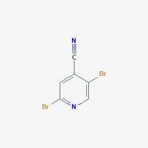 molecular formula C6H2Br2N2 B2989903 2,5-Dibromopyridine-4-carbonitrile CAS No. 1214332-11-2