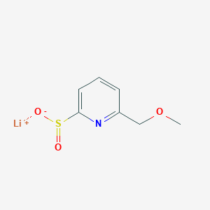 molecular formula C7H8LiNO3S B2989956 Lithium(1+) ion 6-(methoxymethyl)pyridine-2-sulfinate CAS No. 2225144-19-2