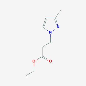 molecular formula C9H14N2O2 B2989988 ethyl 3-(3-methyl-1H-pyrazol-1-yl)propanoate CAS No. 1006348-52-2
