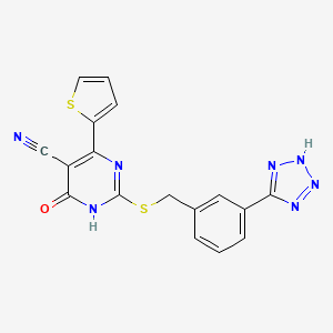molecular formula C17H11N7OS2 B2989993 TES-991 
