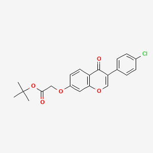 molecular formula C21H19ClO5 B2989995 tert-butyl 2-((3-(4-chlorophenyl)-4-oxo-4H-chromen-7-yl)oxy)acetate CAS No. 618389-48-3