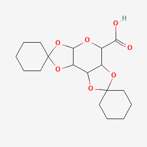 molecular formula C18H26O7 B2990048 Dispiro[cyclohexane-1,4'-[3,5,7,10,12]pentaoxatricyclo[7.3.0.0^{2,6}]dodecane-11',1''-cyclohexane]-8'-carboxylic acid CAS No. 1093406-50-8