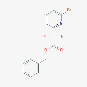 molecular formula C14H10BrF2NO2 B2990084 Benzyl 2-(6-bromopyridin-2-yl)-2,2-difluoroacetate CAS No. 2580208-04-2