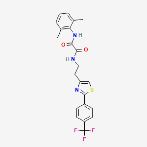 N1-(2,6-dimethylphenyl)-N2-(2-(2-(4-(trifluoromethyl)phenyl)thiazol-4-yl)ethyl)oxalamide