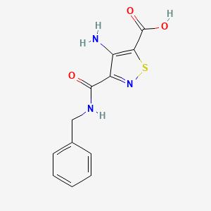 4-Amino-3-(benzylcarbamoyl)-1,2-thiazole-5-carboxylic acid