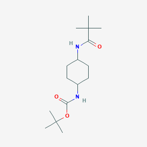 tert-Butyl (1R*,4R*)-4-pivalamidocyclohexylcarbamate