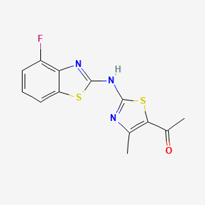 1-(2-((4-Fluorobenzo[d]thiazol-2-yl)amino)-4-methylthiazol-5-yl)ethanone