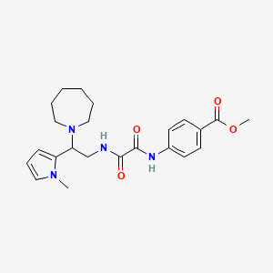 methyl 4-(2-((2-(azepan-1-yl)-2-(1-methyl-1H-pyrrol-2-yl)ethyl)amino)-2-oxoacetamido)benzoate