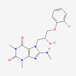 7-(3-(2-chlorophenoxy)-2-hydroxypropyl)-1,3-dimethyl-8-(methylamino)-1H-purine-2,6(3H,7H)-dione