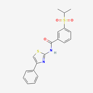 3-(isopropylsulfonyl)-N-(4-phenylthiazol-2-yl)benzamide