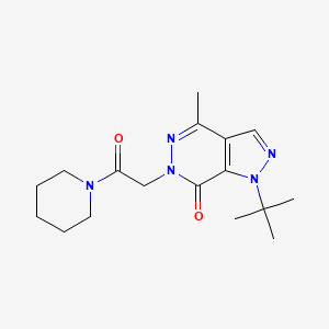 1-(tert-butyl)-4-methyl-6-(2-oxo-2-(piperidin-1-yl)ethyl)-1H-pyrazolo[3,4-d]pyridazin-7(6H)-one