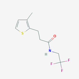 3-(3-Methylthiophen-2-yl)-N-(2,2,2-trifluoroethyl)propanamide