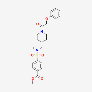 methyl 4-(N-((1-(2-phenoxyacetyl)piperidin-4-yl)methyl)sulfamoyl)benzoate