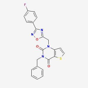 3-Benzyl-1-[[3-(4-fluorophenyl)-1,2,4-oxadiazol-5-yl]methyl]thieno[3,2-d]pyrimidine-2,4-dione