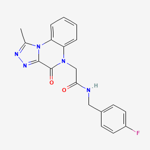 N-(4-fluorobenzyl)-2-(1-methyl-4-oxo-[1,2,4]triazolo[4,3-a]quinoxalin-5(4H)-yl)acetamide