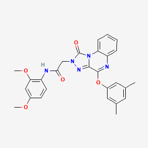 N-(2,4-dimethoxyphenyl)-2-(4-(3,5-dimethylphenoxy)-1-oxo-[1,2,4]triazolo[4,3-a]quinoxalin-2(1H)-yl)acetamide